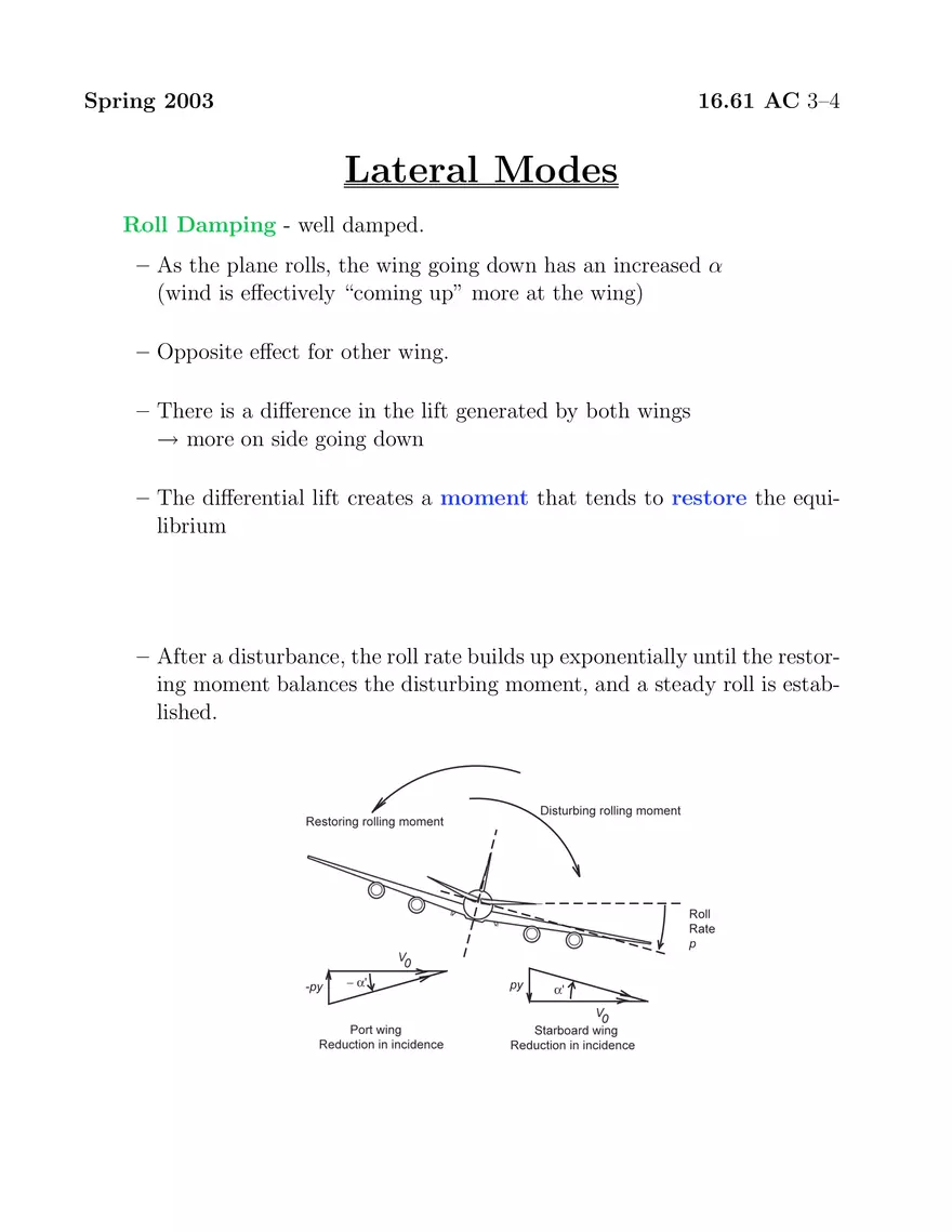 Aircraft Lateral Dynamics - Page 4