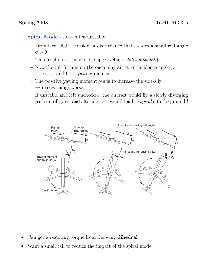 Aircraft Lateral Dynamics - Page 5