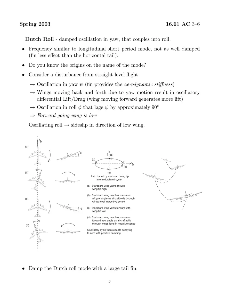 Aircraft Lateral Dynamics - Page 6