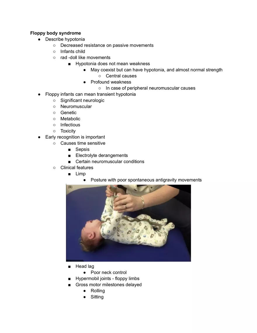 Floppy Body Syndrome - Page 1