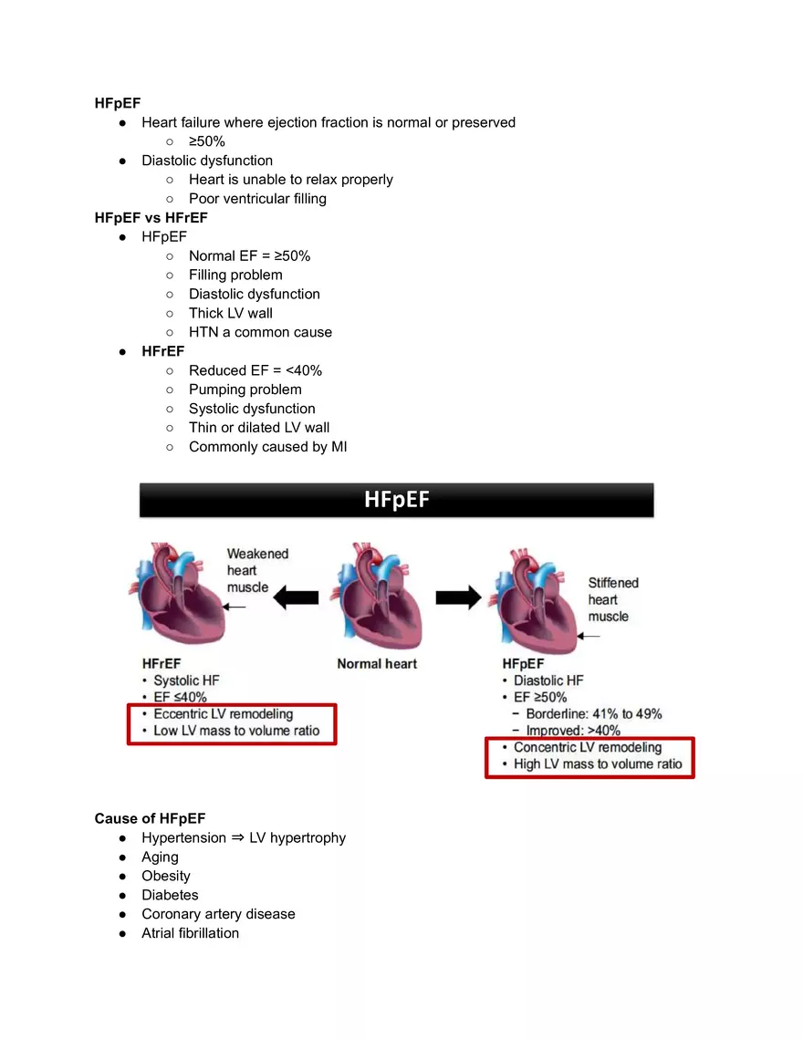 Heart Failure With Preserved Ejection Fraction (HFpEF) - Page 1