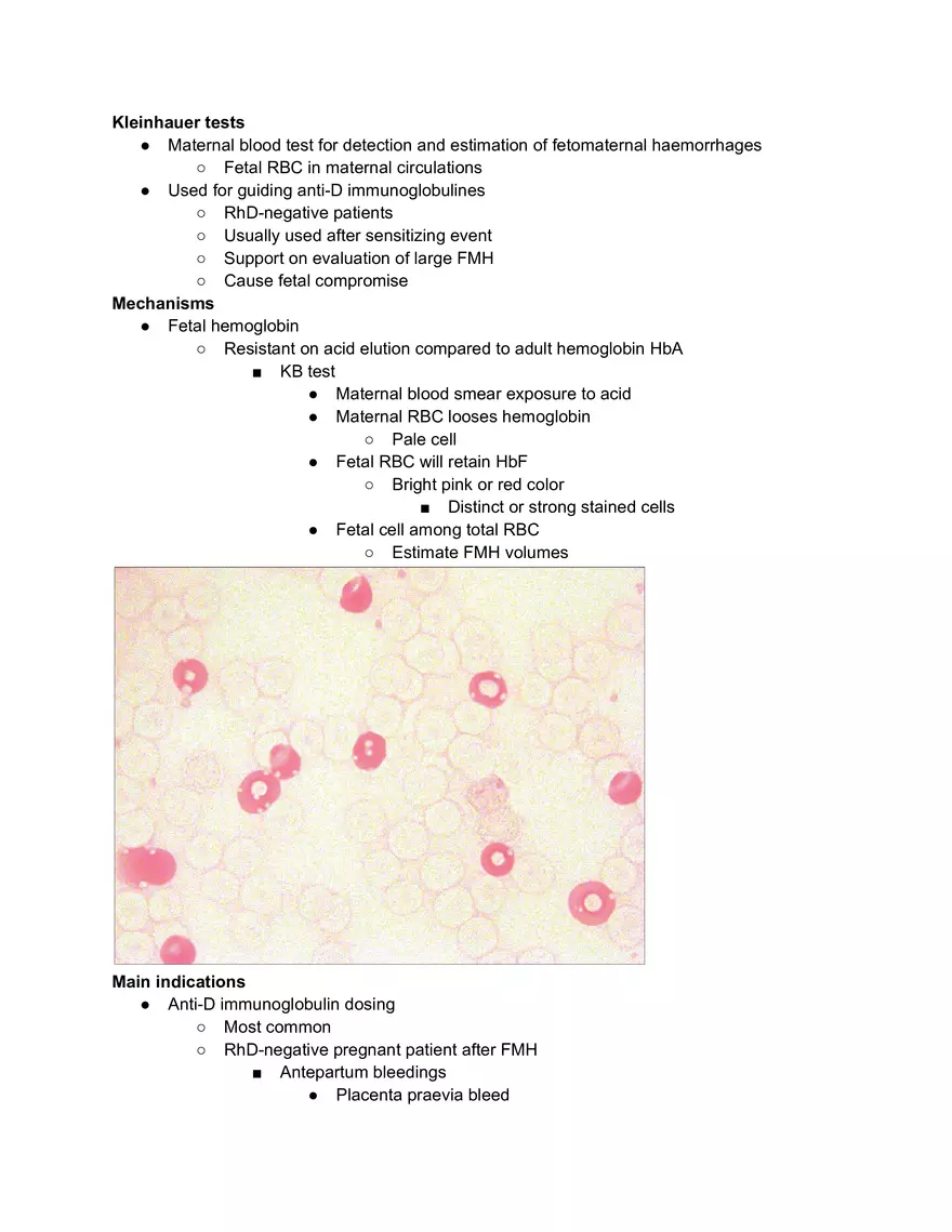 Kleinhauer Tests - Page 1