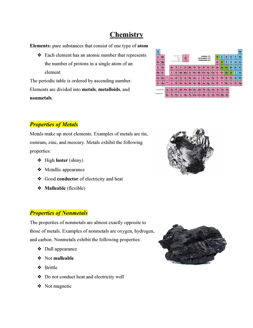 General Chemistry Notes - Page 1