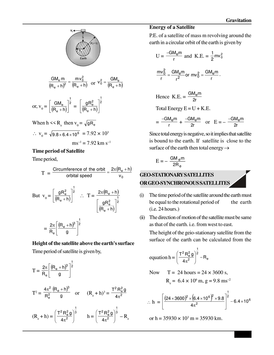 Gravitation Study Guide - Page 7