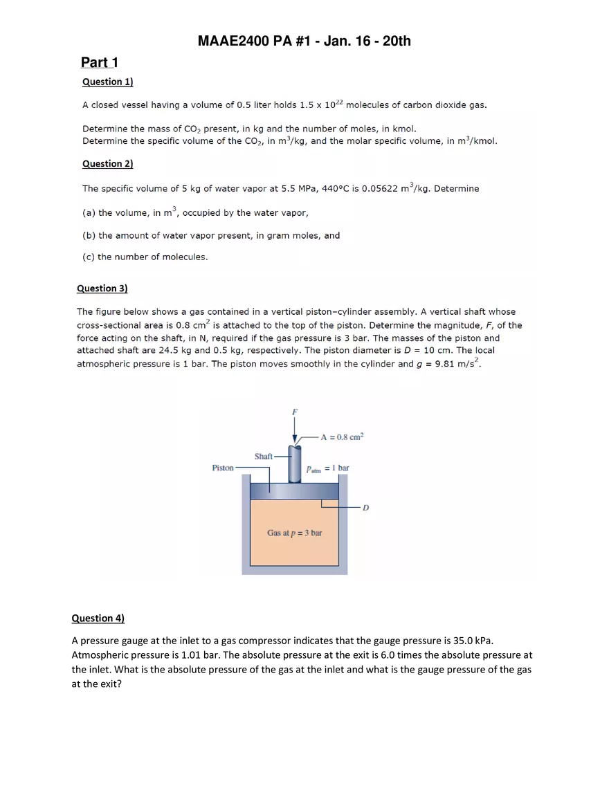 Part 1: Questions - Page 1