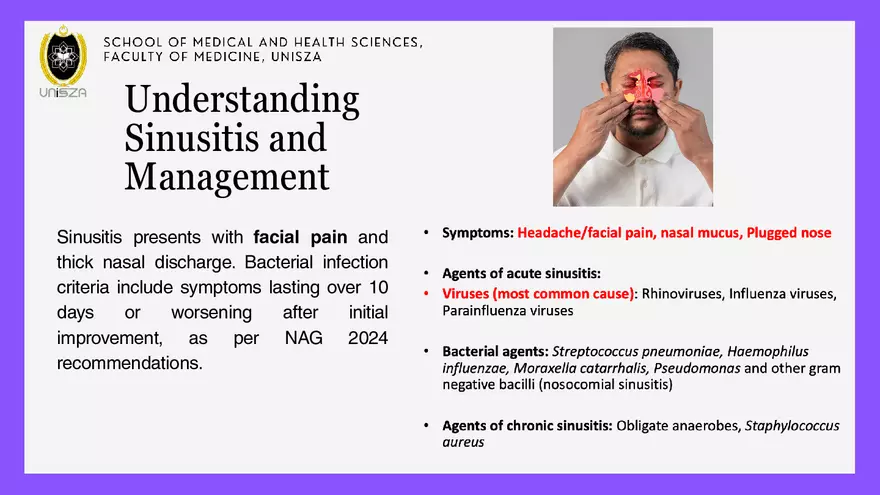 Presentation - Upper Respiratory Tract Infections - Page 18