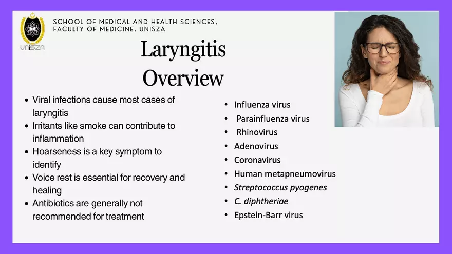 Presentation - Upper Respiratory Tract Infections - Page 20