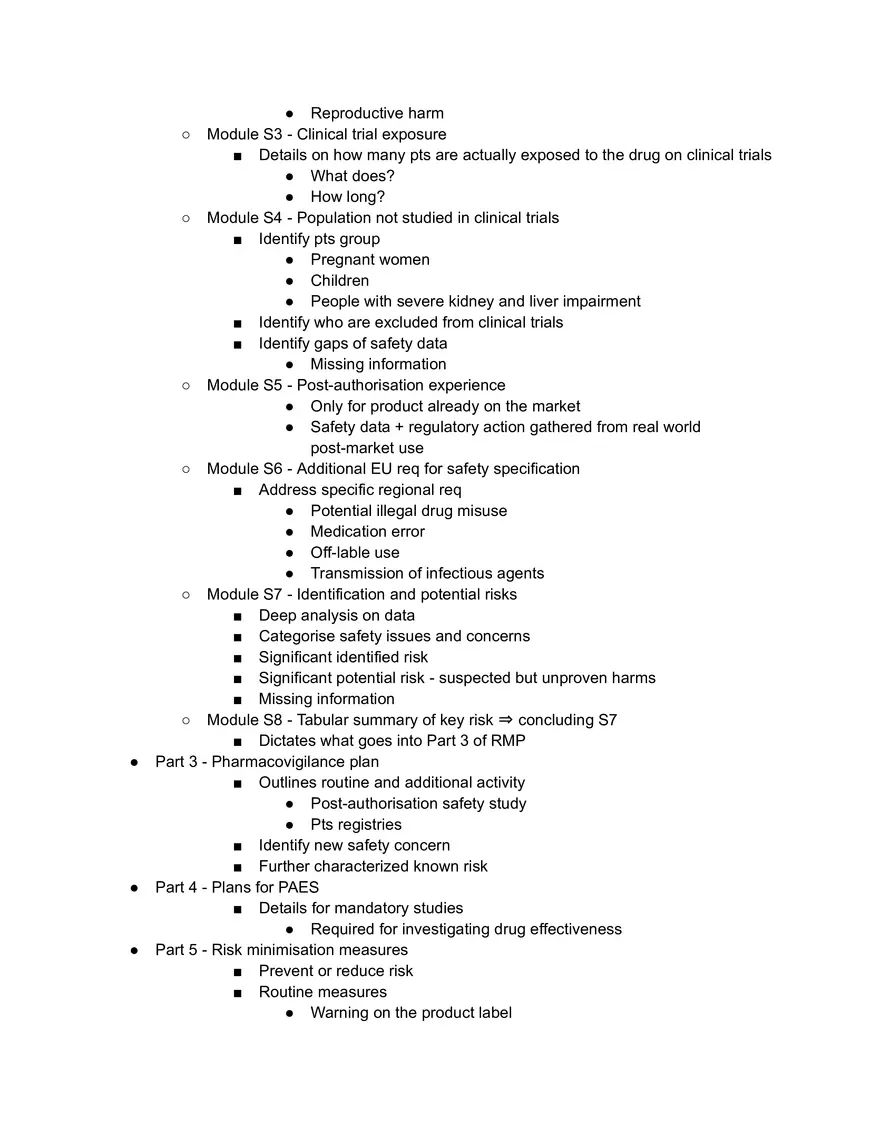 Risk Management Plan Parts and Modules - Page 2