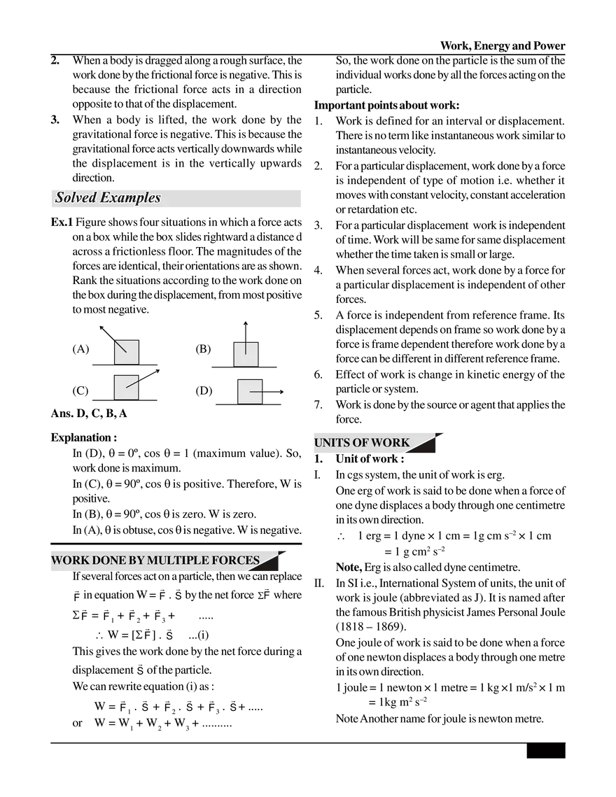 Work, Energy and Power - Page 9