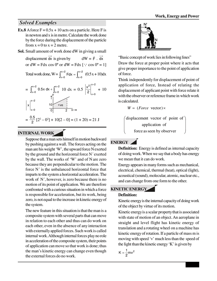 Work, Energy and Power - Page 12