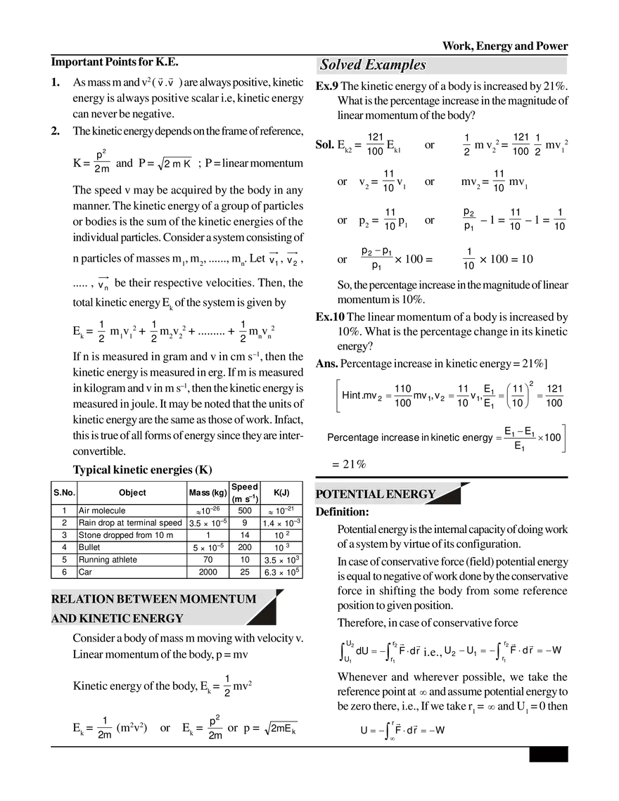 Work, Energy and Power - Page 13