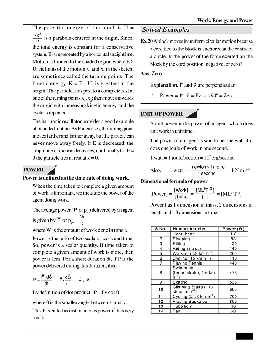 Work, Energy and Power - Page 6