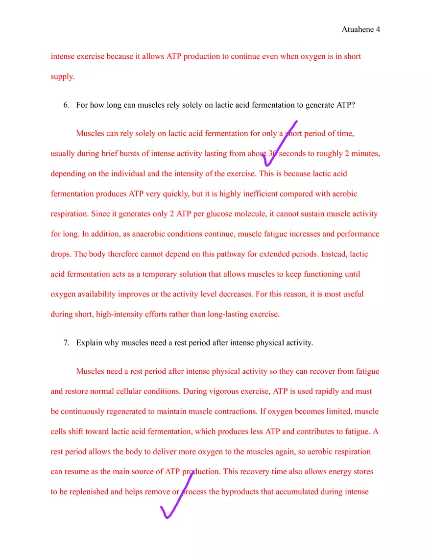 Anaerobic Respiration Clothespin Lab - Discussion Questions - Page 4