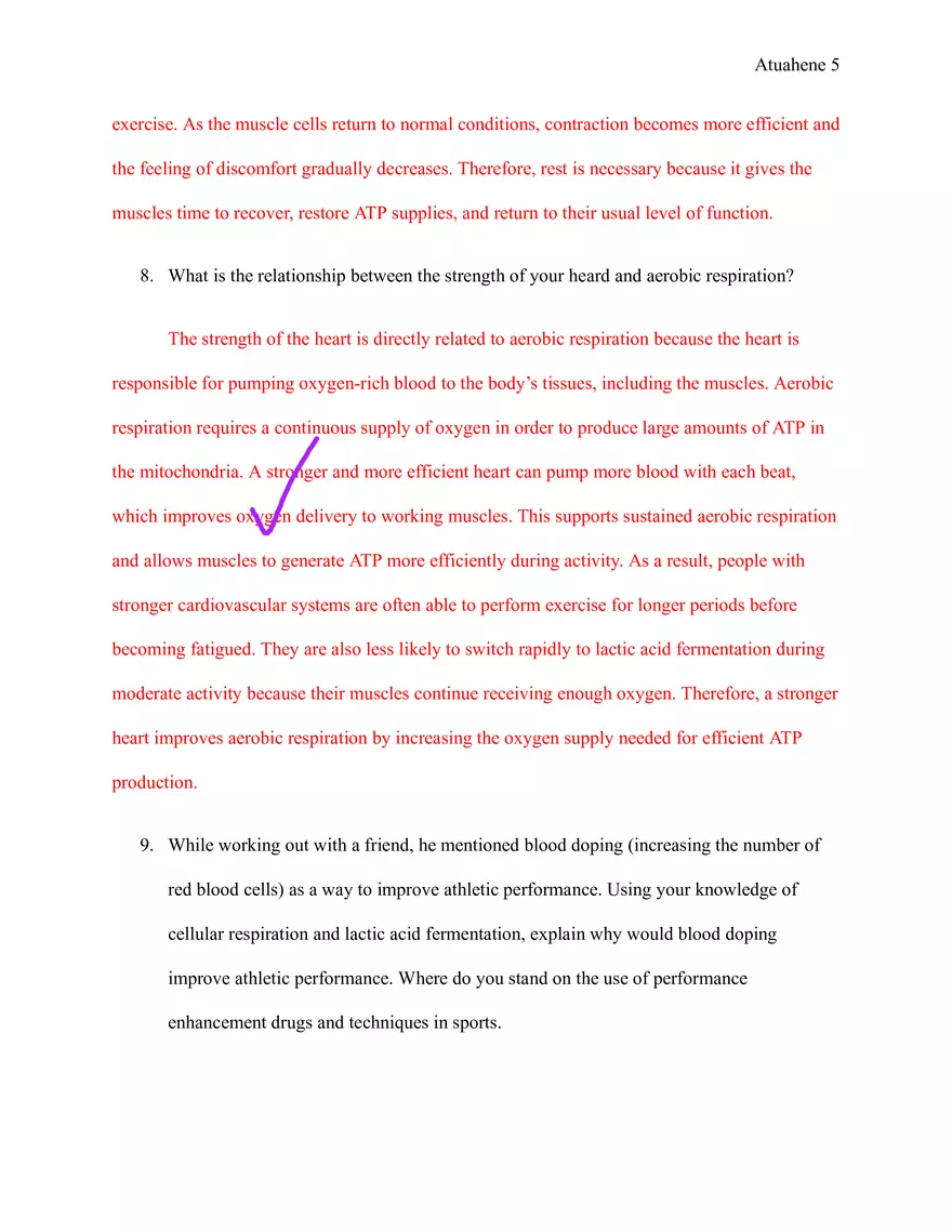 Anaerobic Respiration Clothespin Lab - Discussion Questions - Page 5