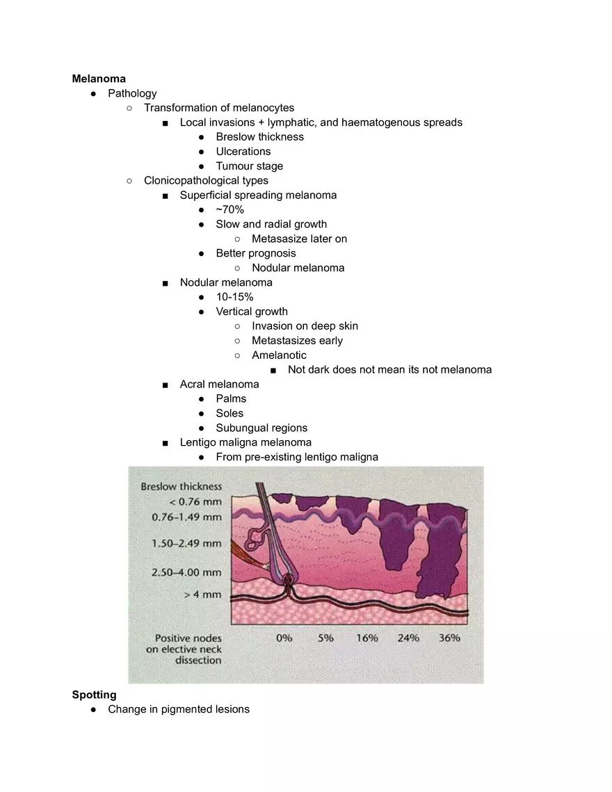 Melanoma Lecture Note - Page 1