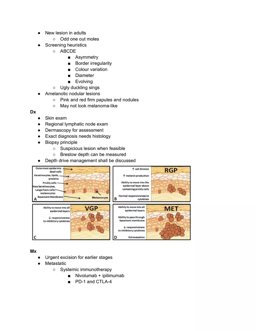 Melanoma Lecture Note - Page 2