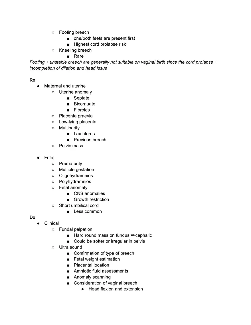 Breech Delivery - Page 2