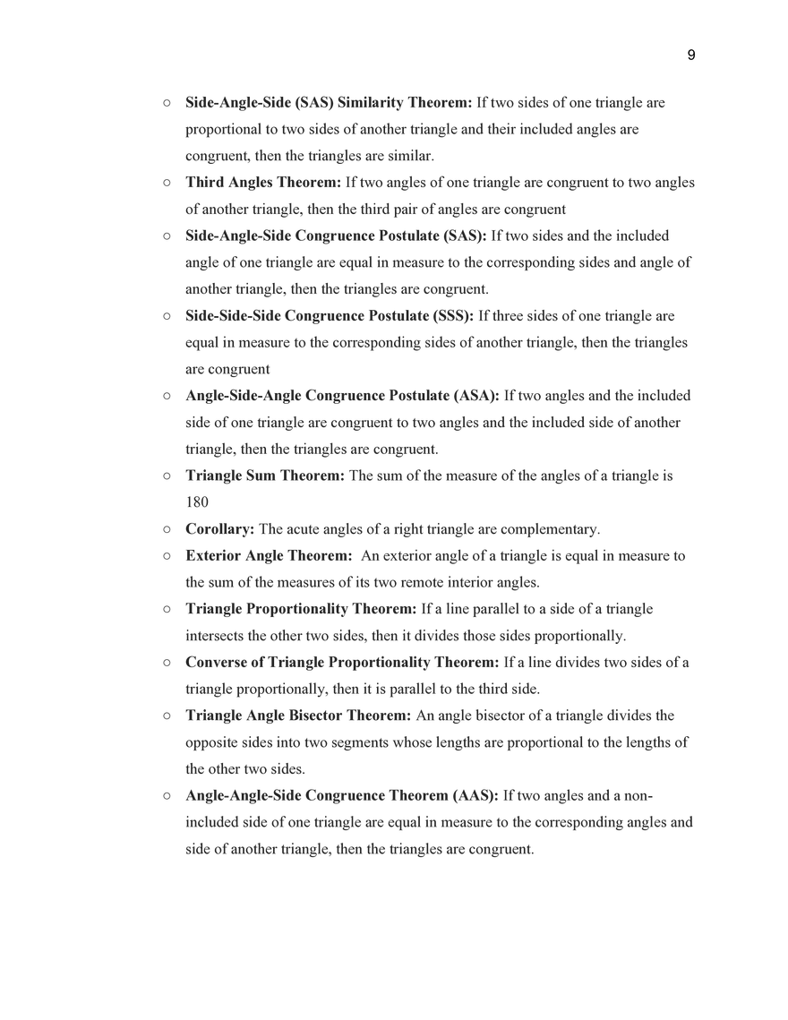 Geometry Study Guide - Page 27