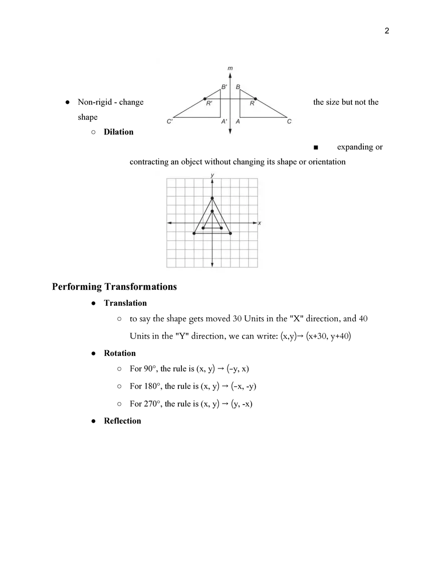 Geometry Study Guide - Page 2