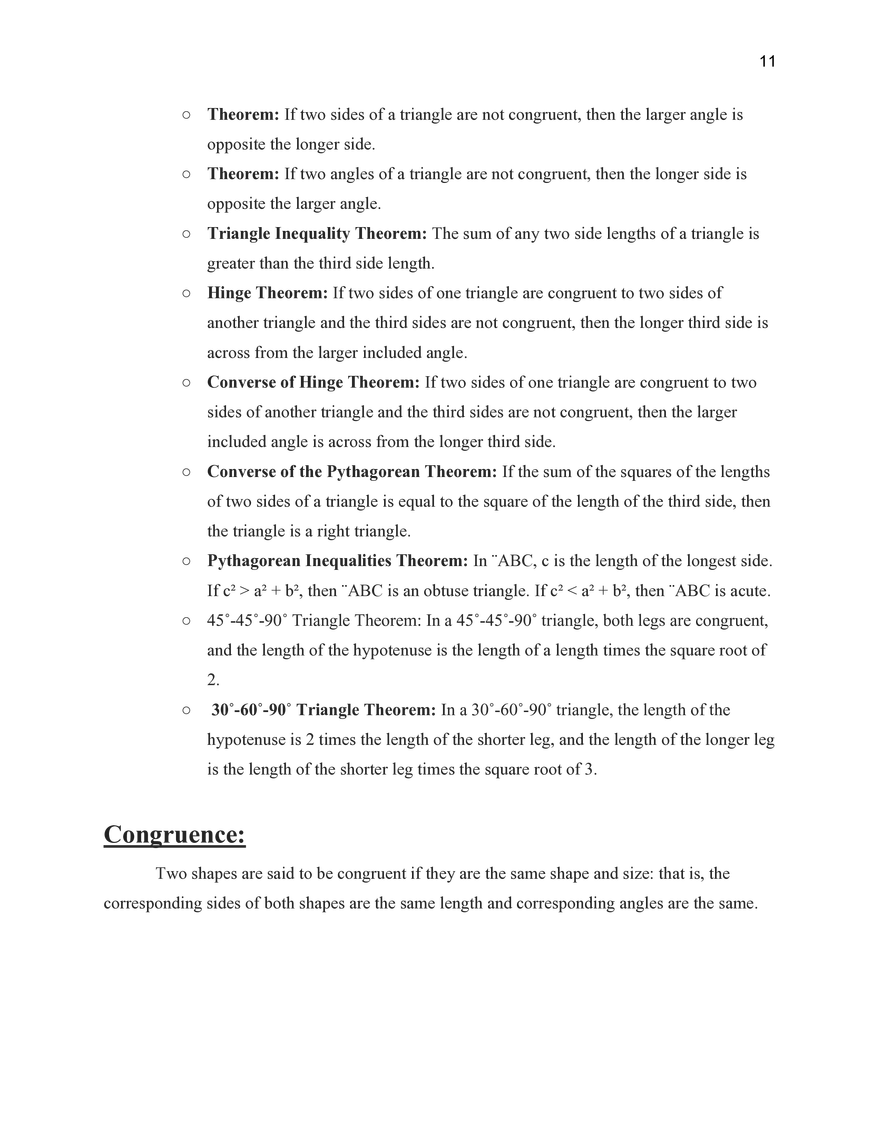 Geometry Study Guide - Page 3