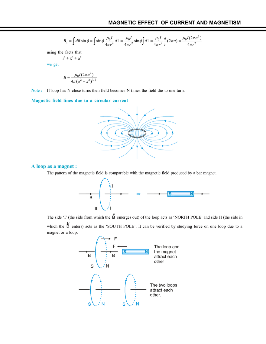 Magnetic Effect of Current and Magnetism - Page 11