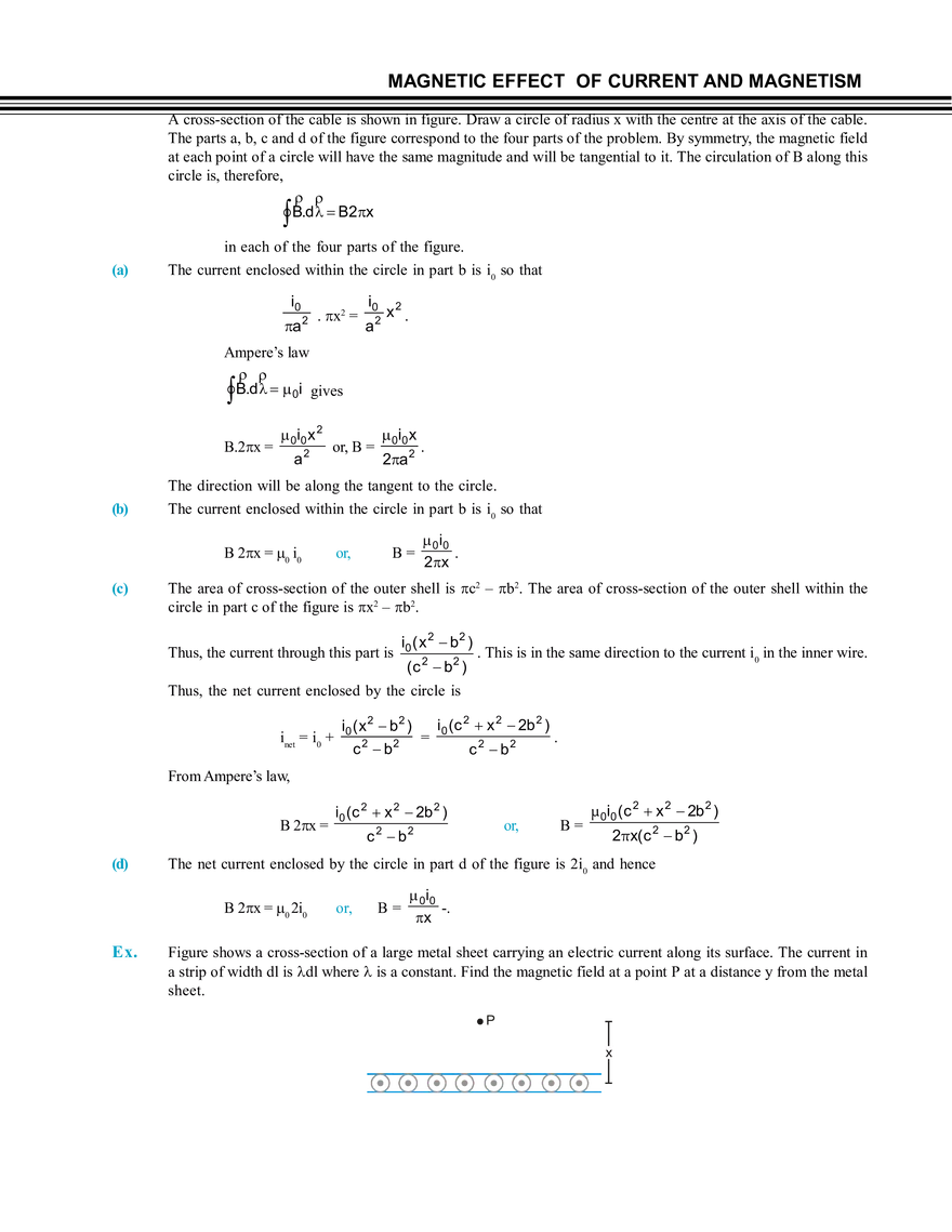 Magnetic Effect of Current and Magnetism - Page 20