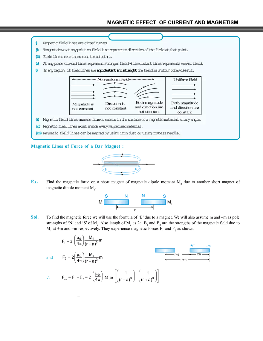 Magnetic Effect of Current and Magnetism - Page 35