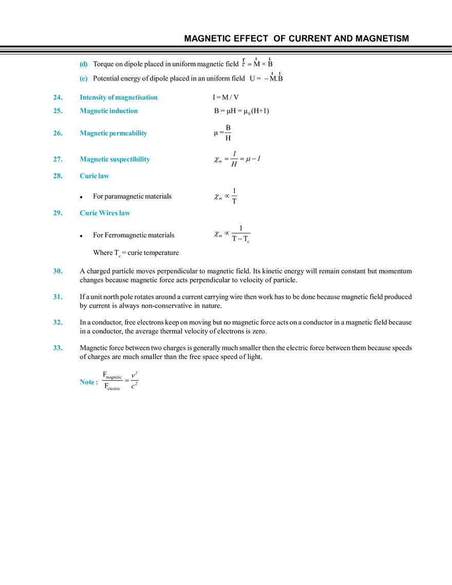 Magnetic Effect of Current and Magnetism - Page 53