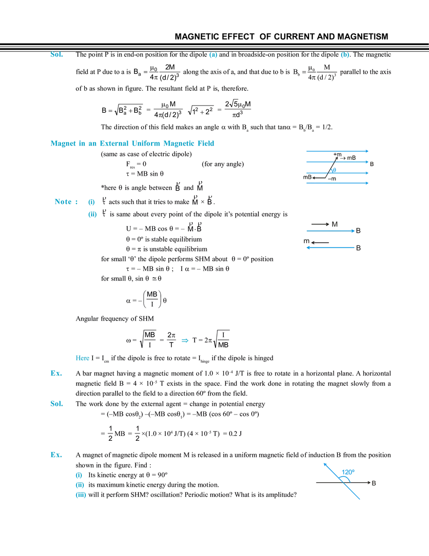 Magnetic Effect of Current and Magnetism - Page 54