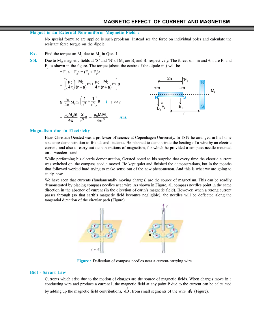 Magnetic Effect of Current and Magnetism - Page 56