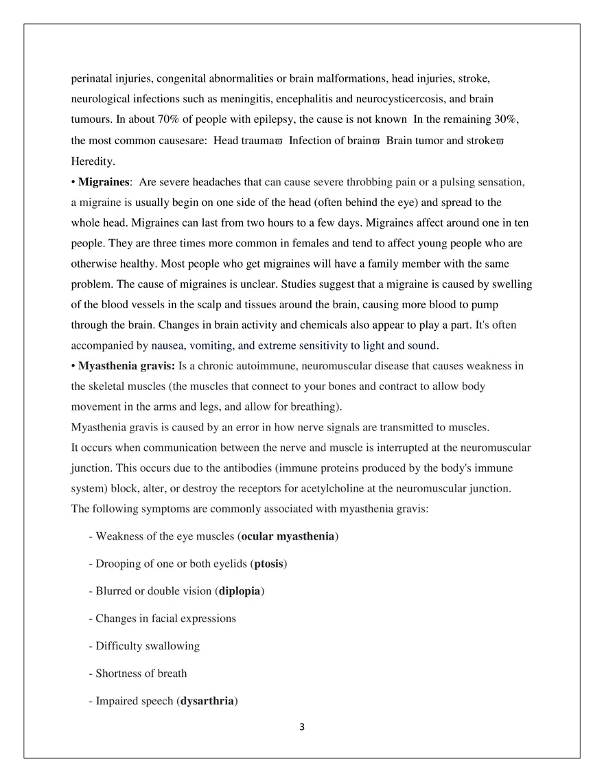 Disorders Associated With CNS - Page 3