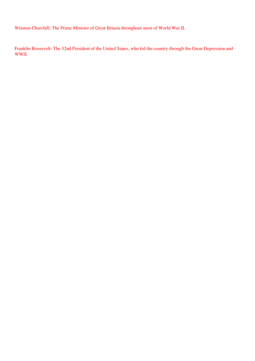 WWII Vocabulary - Page 3