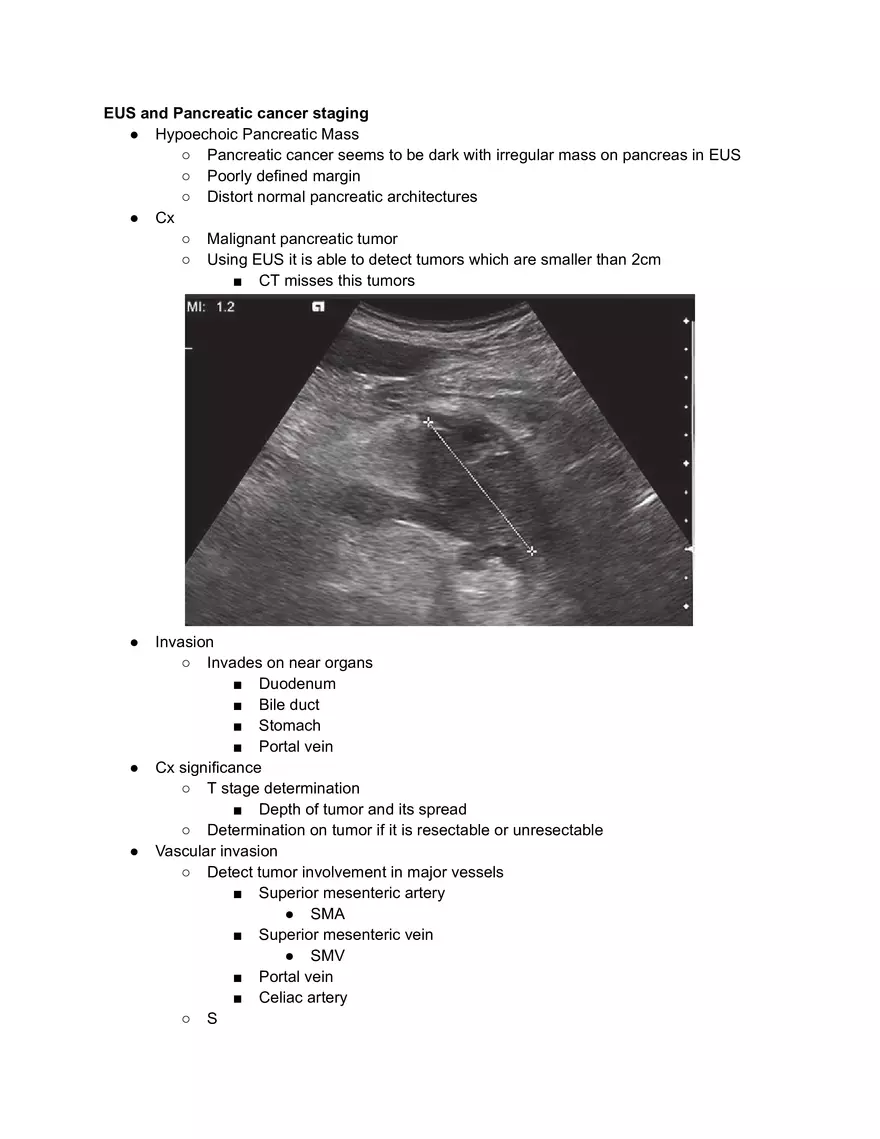 Pancreatic Cancer Staging - Page 1
