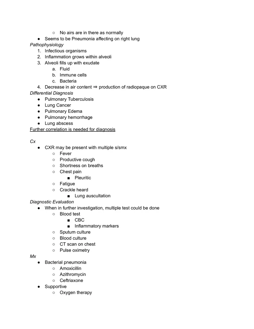 Chest X-ray (CXR) - Page 6