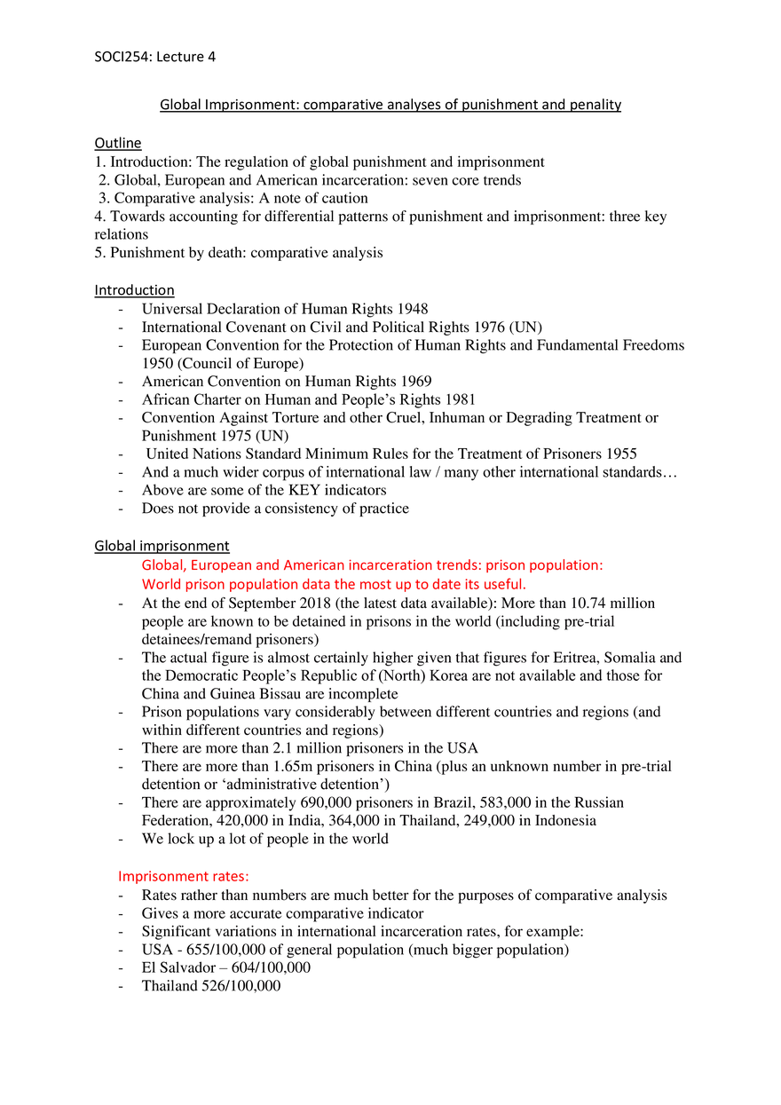 Global Imprisonment: Comparative Analyses of Punishment and Penality - Page 1