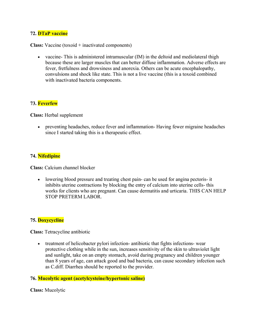 Pharmacology Study Guide - Page 9