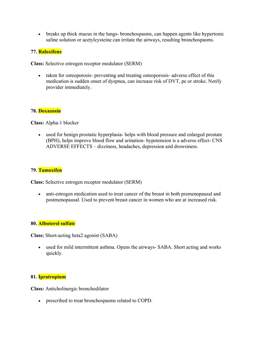 Pharmacology Study Guide - Page 10