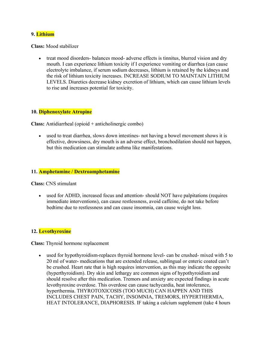 Pharmacology Study Guide - Page 13