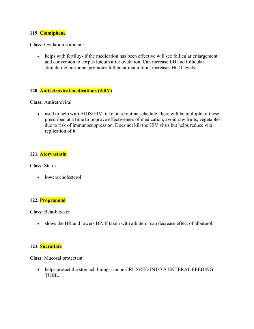 Pharmacology Study Guide - Page 20