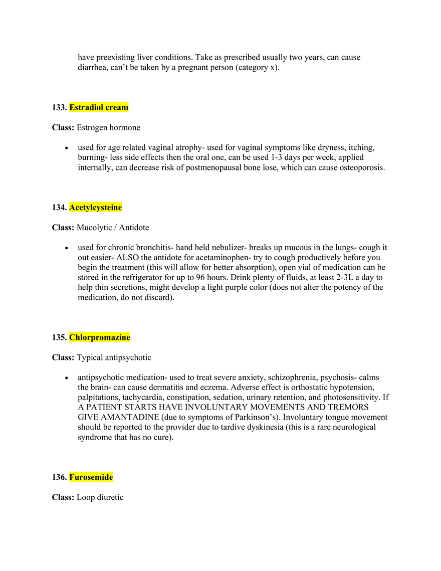 Pharmacology Study Guide - Page 23