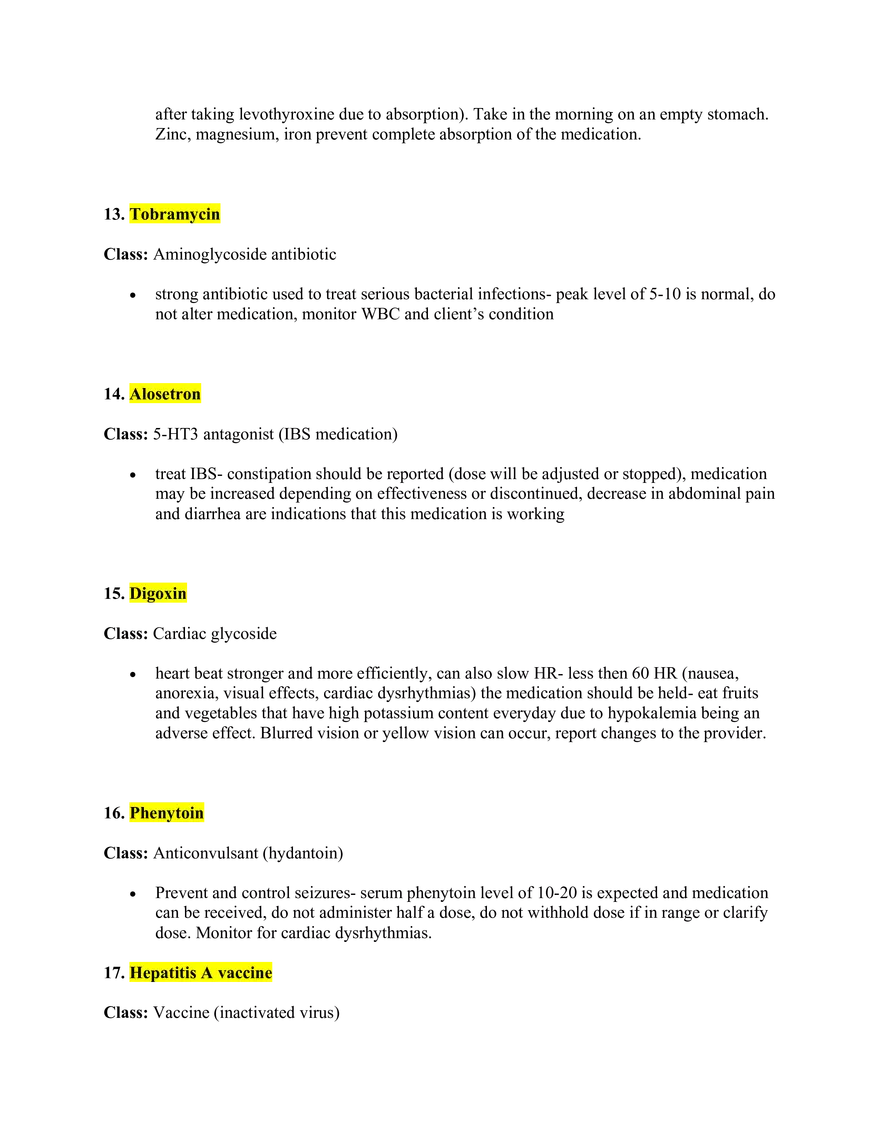 Pharmacology Study Guide - Page 24