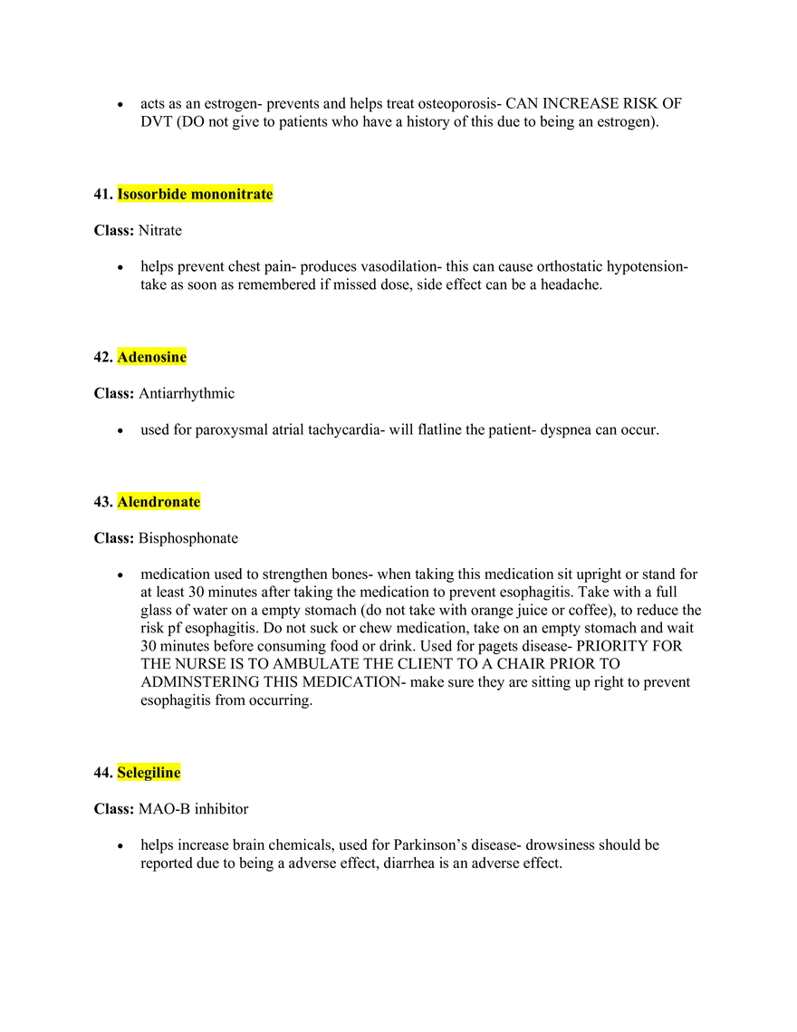 Pharmacology Study Guide - Page 37