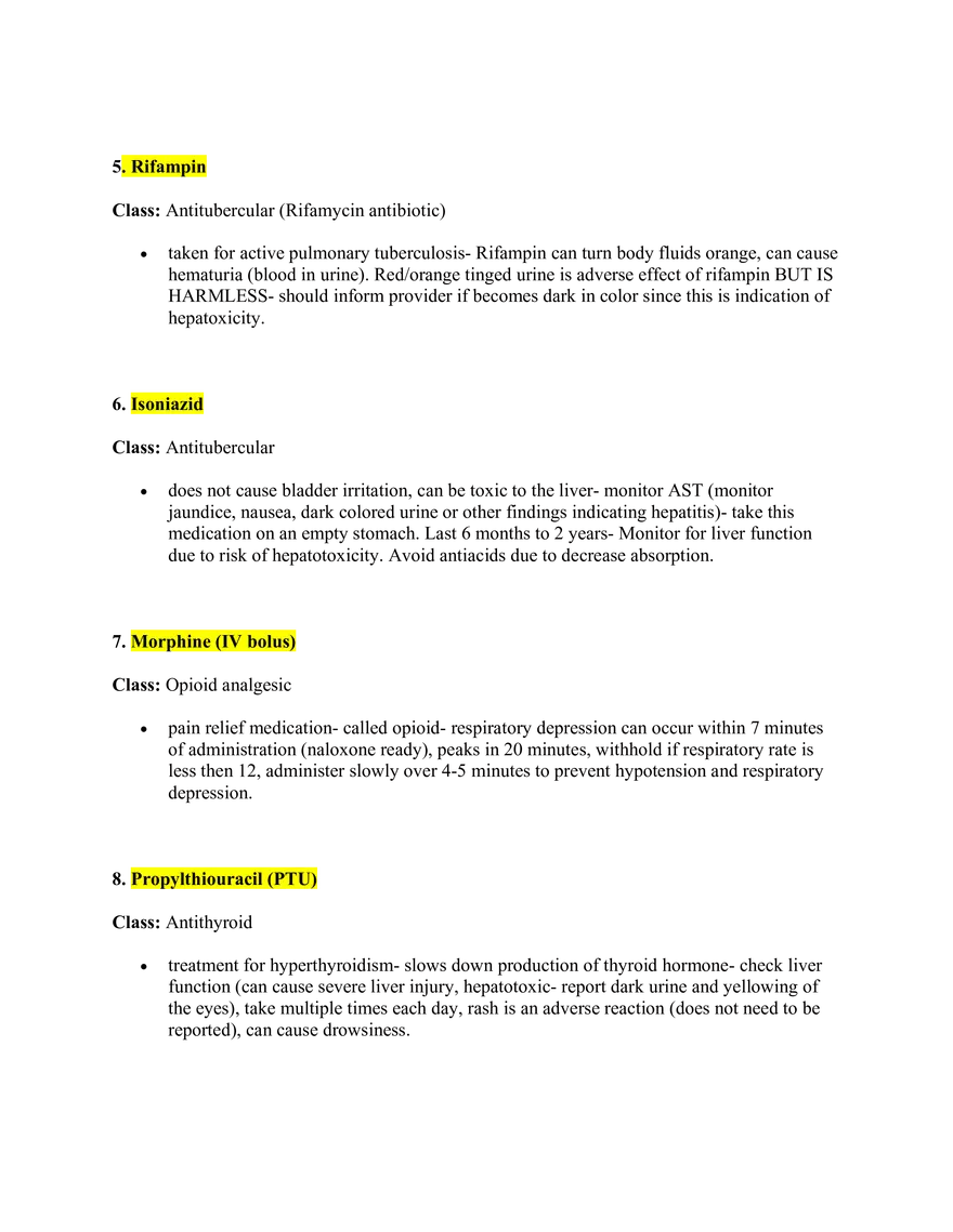 Pharmacology Study Guide - Page 2