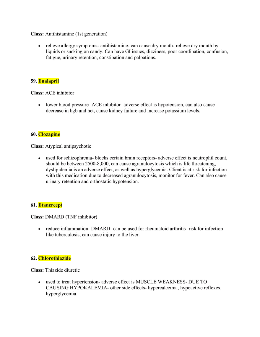 Pharmacology Study Guide - Page 6