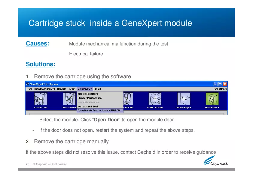Troubleshooting Gene Expert Machine - Page 10