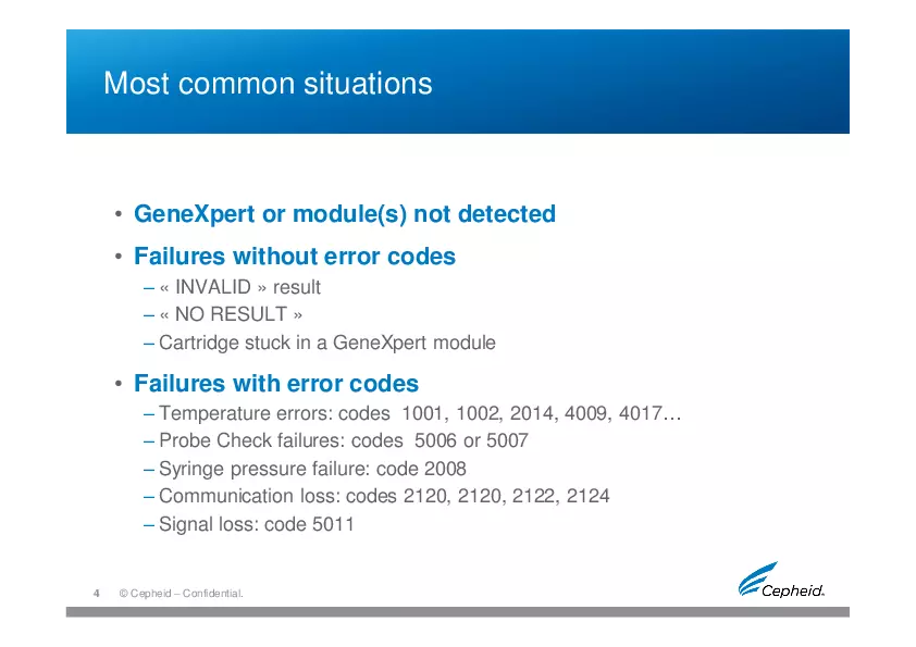 Troubleshooting Gene Expert Machine - Page 13