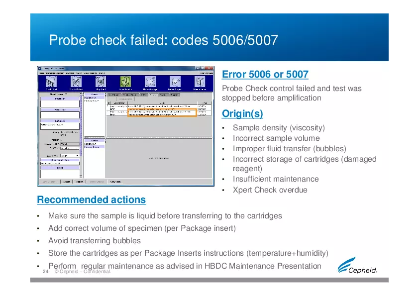 Troubleshooting Gene Expert Machine - Page 15