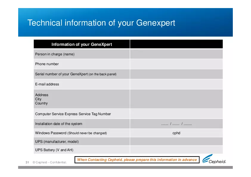 Troubleshooting Gene Expert Machine - Page 20