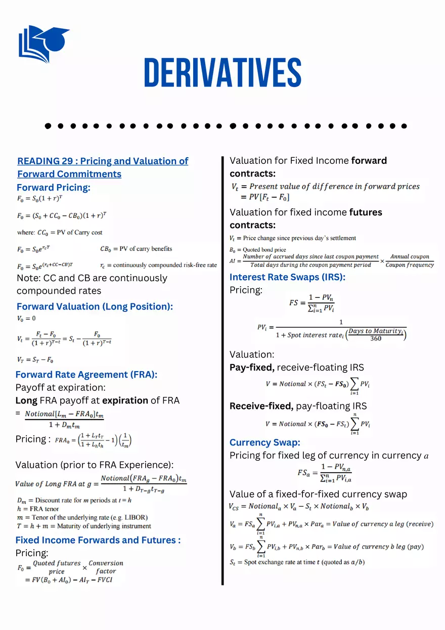 CFA Level 2: Education Quick Sheet - Page 9