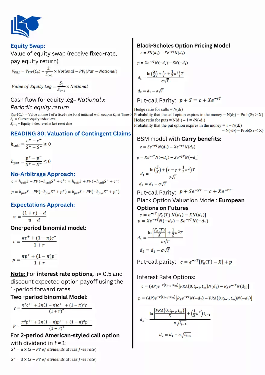 CFA Level 2: Education Quick Sheet - Page 10